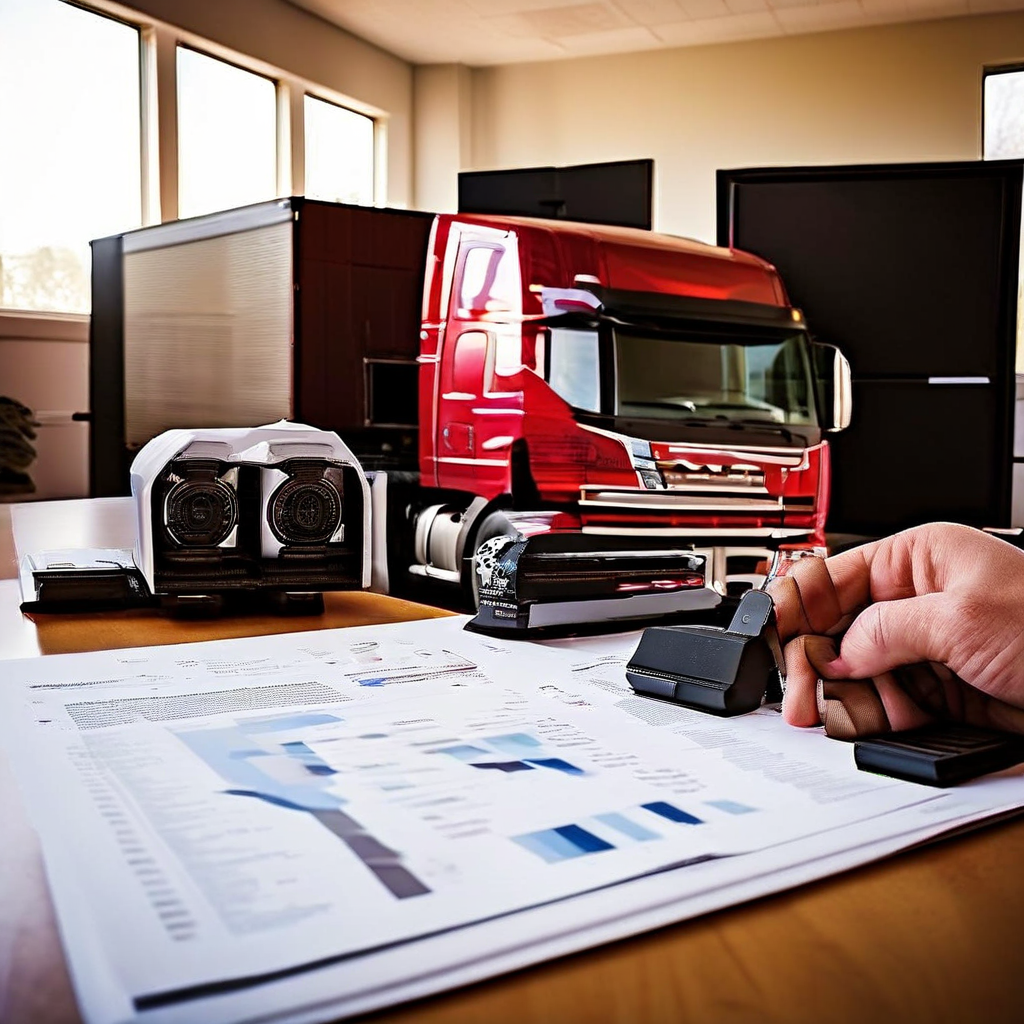 Cheap commercial truck insurance guide for 2026 with a semi truck on the road