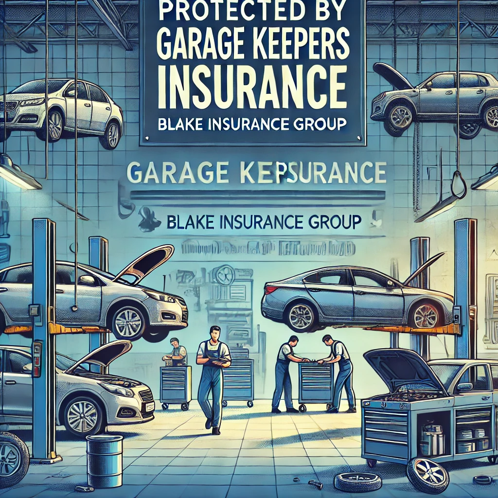 Auto repair shop with customer vehicles protected by garage keepers insurance