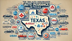 Ten Auto insurance companies in Texas