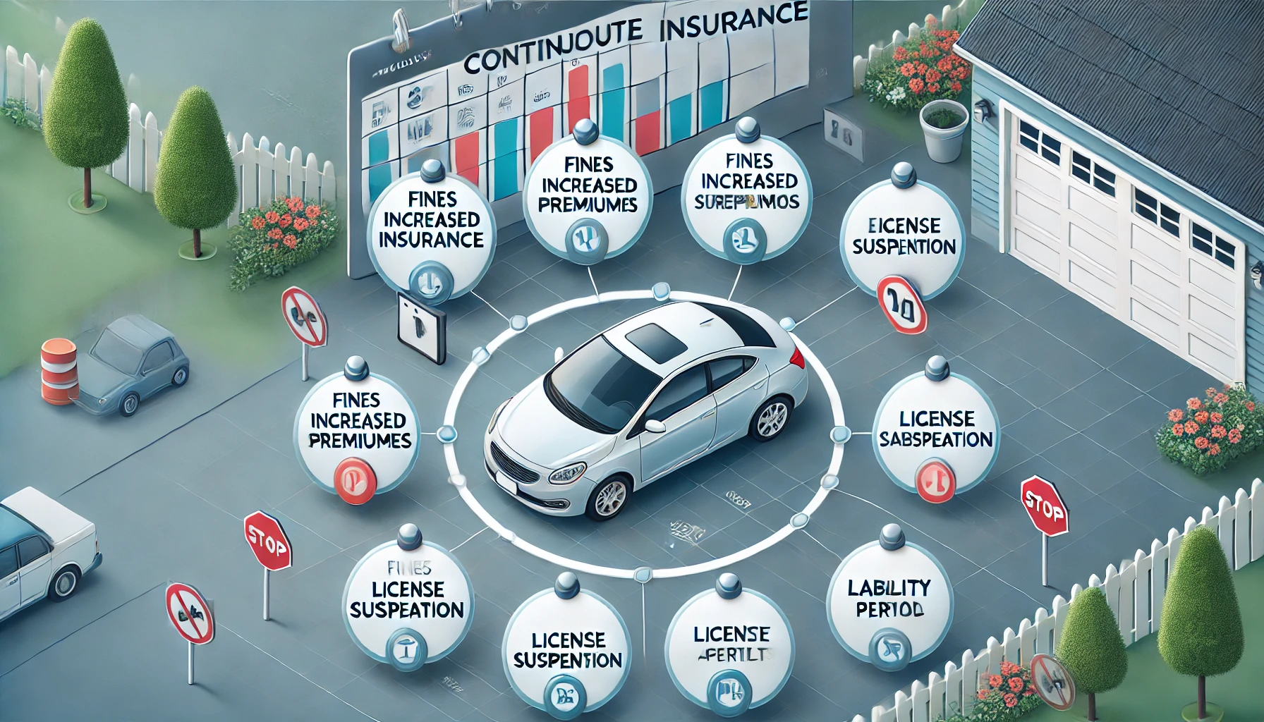Driver reviewing car insurance lapse timeline and reinstatement steps in 2026