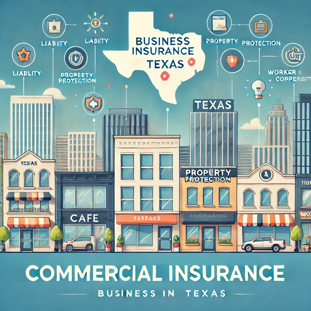 Texas business owner reviewing commercial insurance options with an independent agent