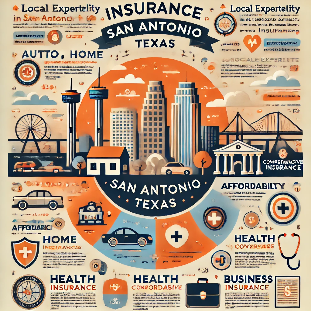 San Antonio, Texas insurance agency help for auto, home, renters, business, life, and health coverage