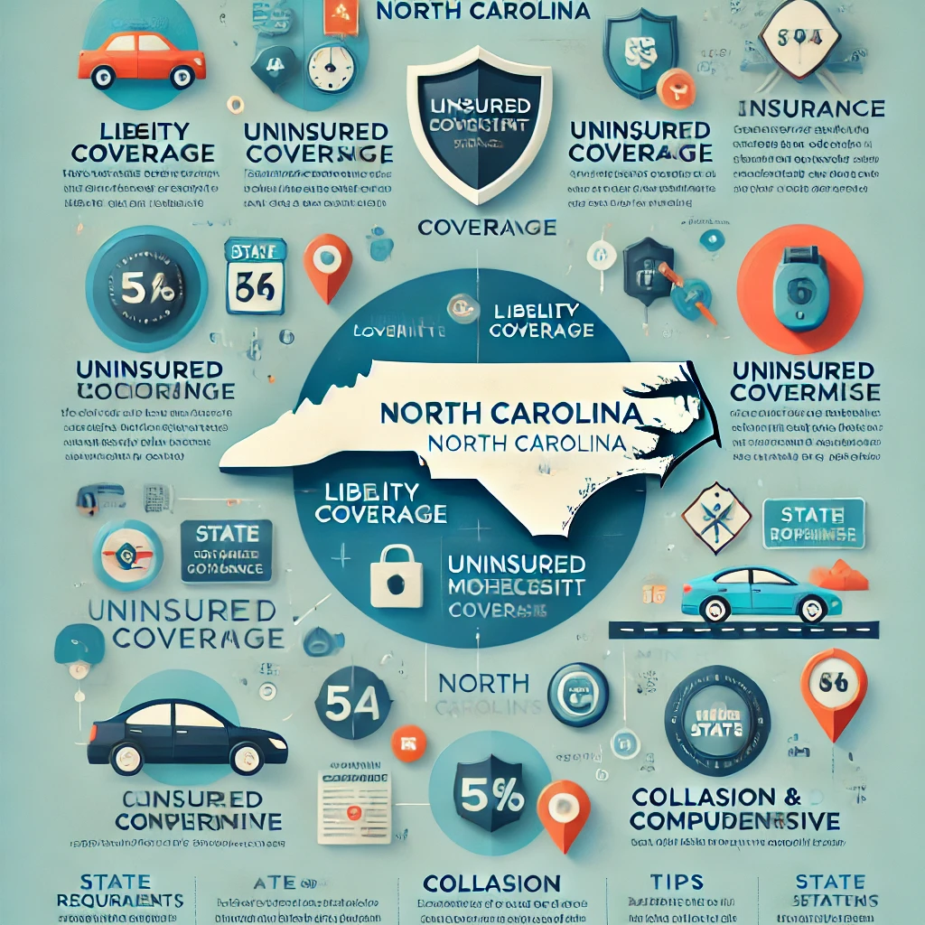 Driver in North Carolina reviewing auto insurance options on a phone with Blue Ridge backdrop