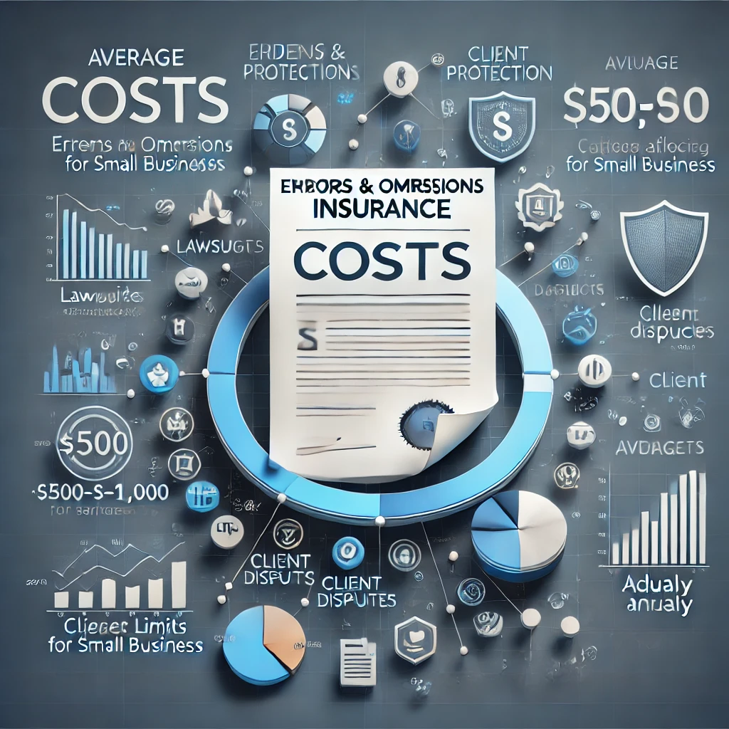 Business owner reviewing the cost of errors and omissions insurance