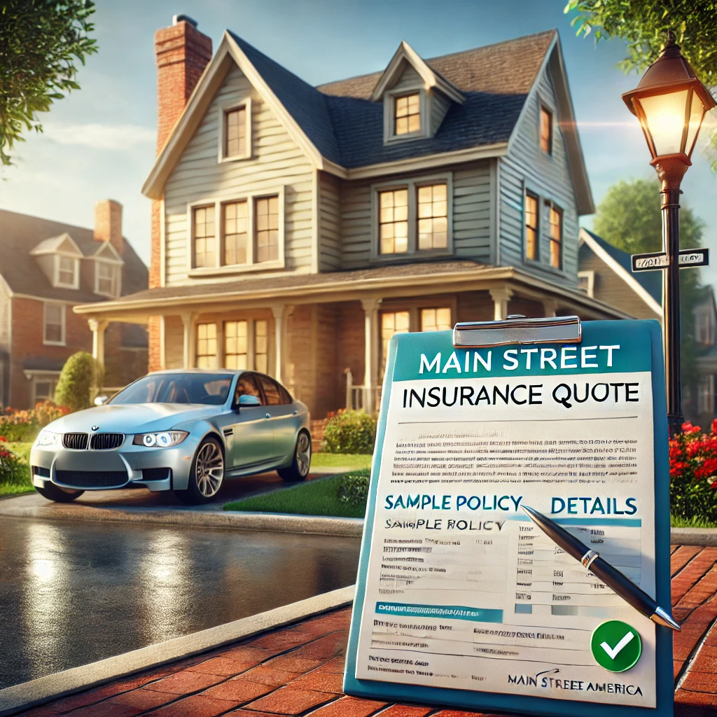 Main Street America Insurance quote guide comparing auto, home, renters, and small business coverage