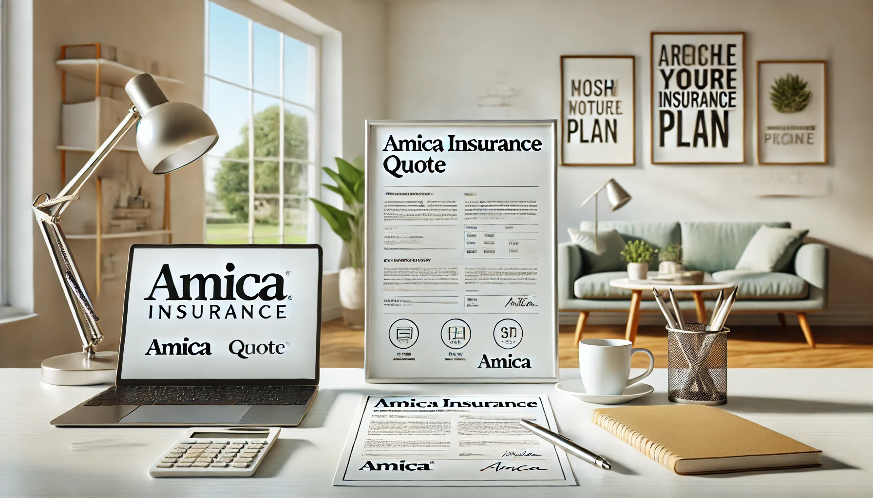 Family car in the driveway and home at sunset representing Amica insurance quotes
