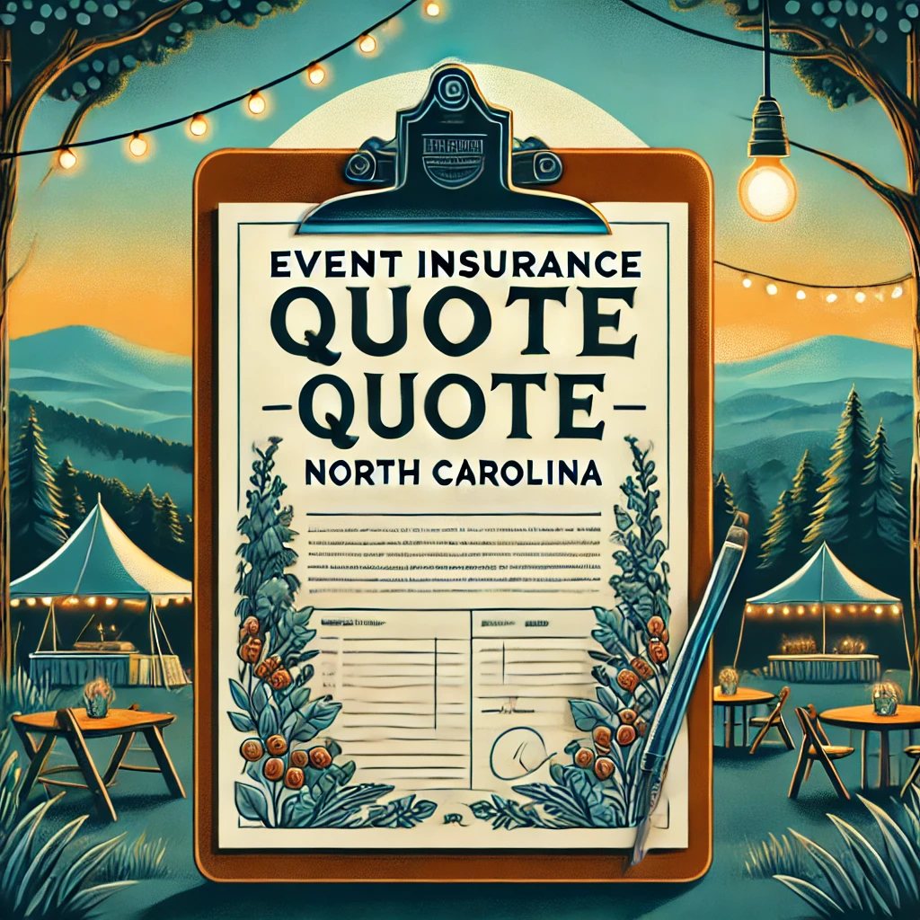 North Carolina special event insurance for liability, liquor, equipment, cancellation, and fast COIs
