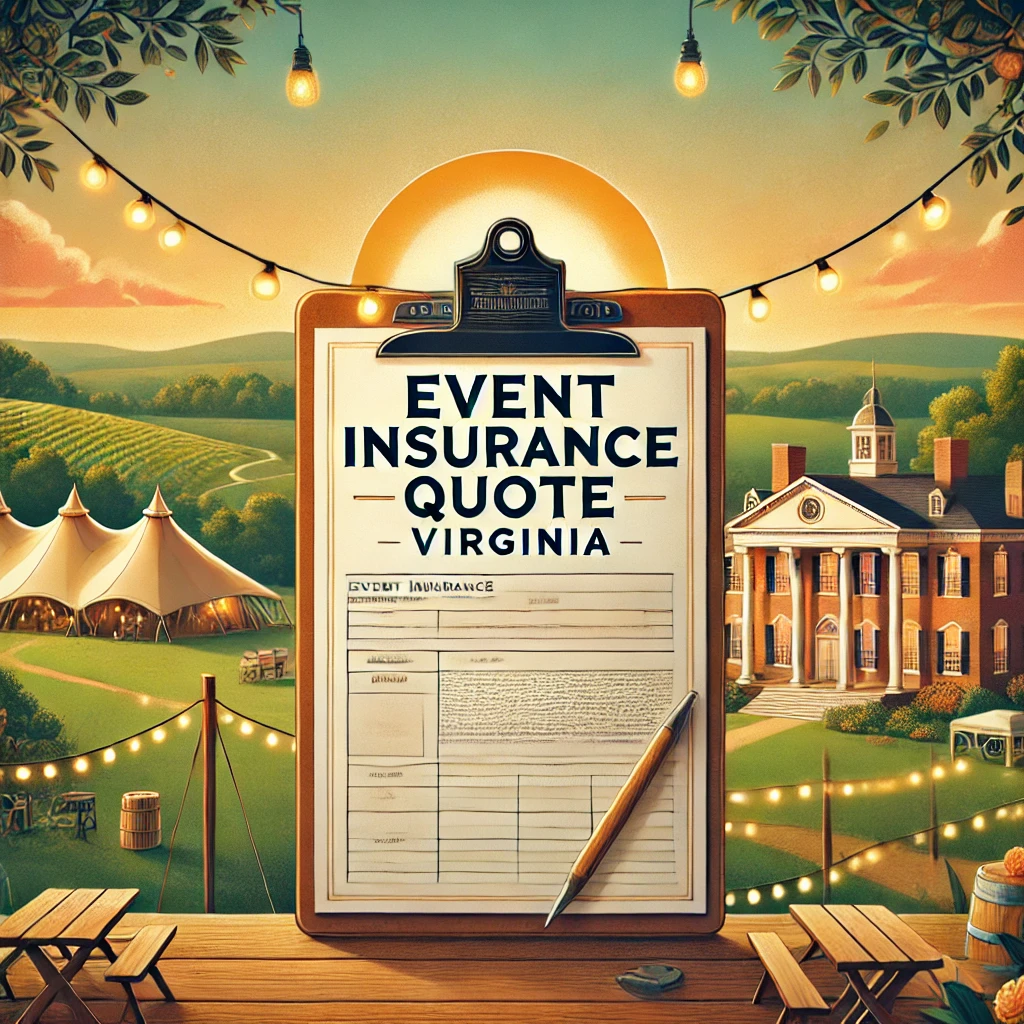 Virginia event insurance — coverage for liability, liquor, and event cancellation with COI support