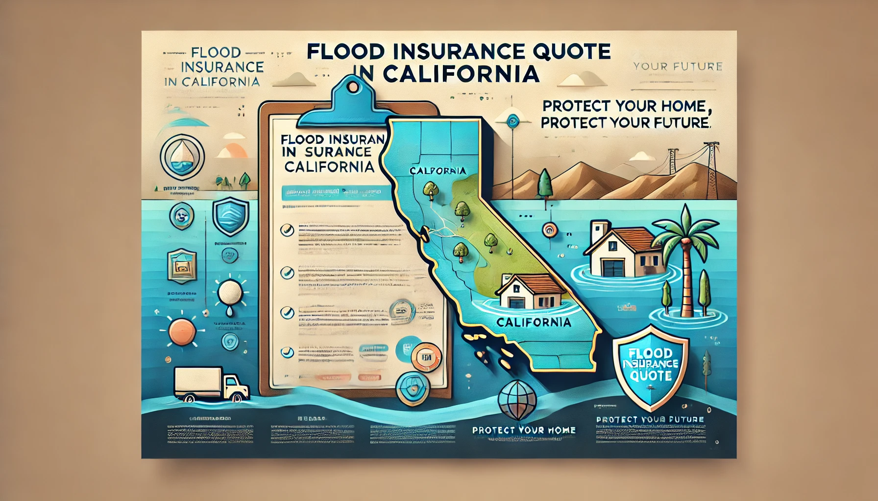 Flood insurance quotes in California — compare private flood and NFIP with an independent agent