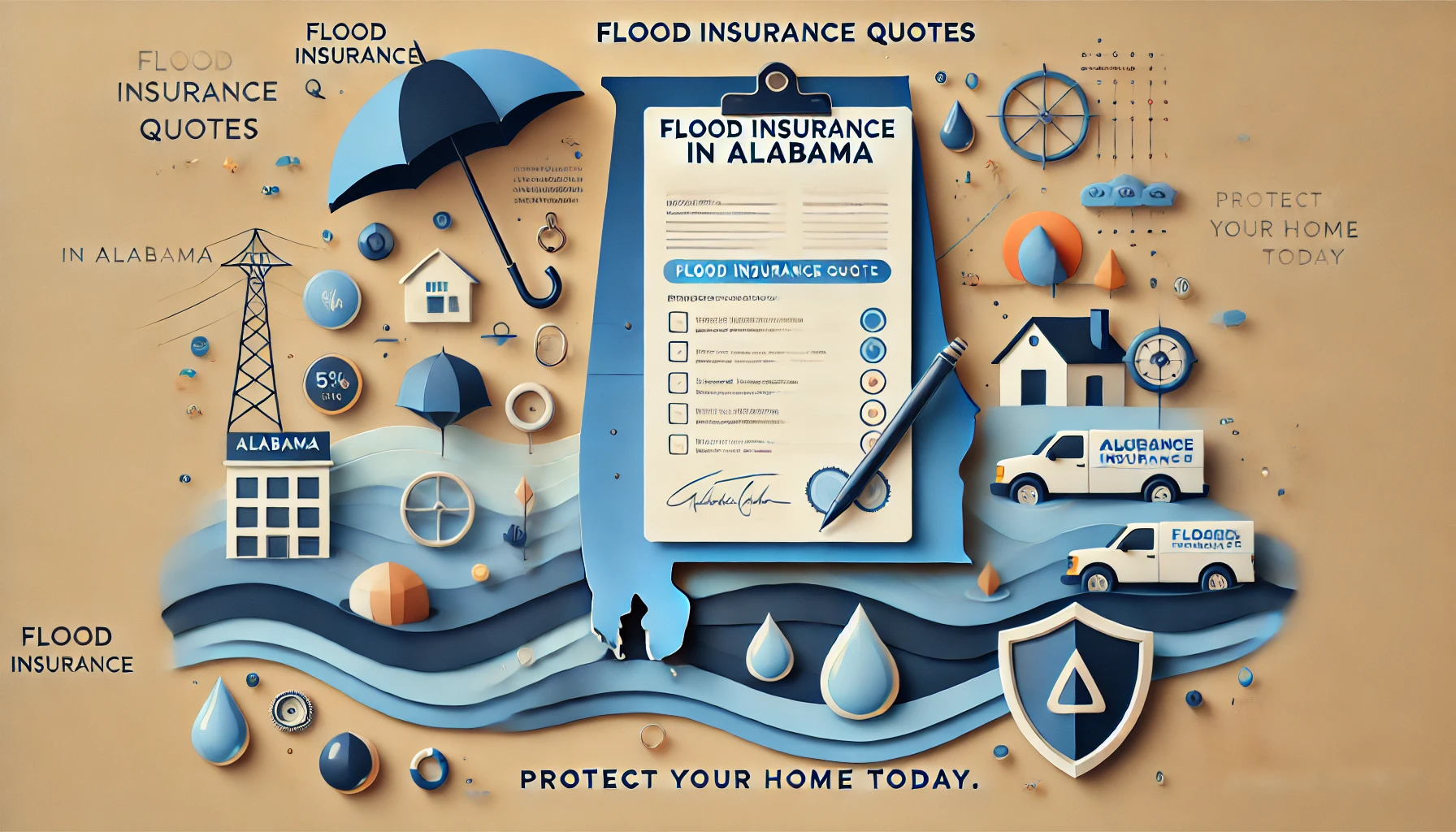 Alabama flood insurance—independent agent reviewing coverage near the coast