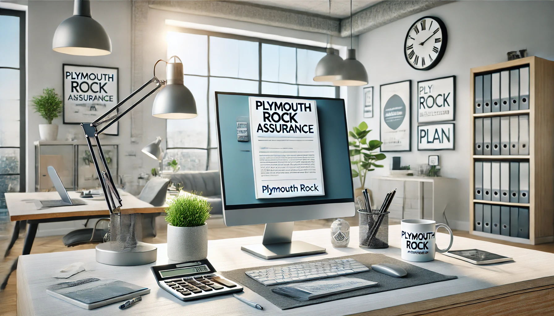 Driver reviewing a Plymouth Rock Assurance quote with an independent agent