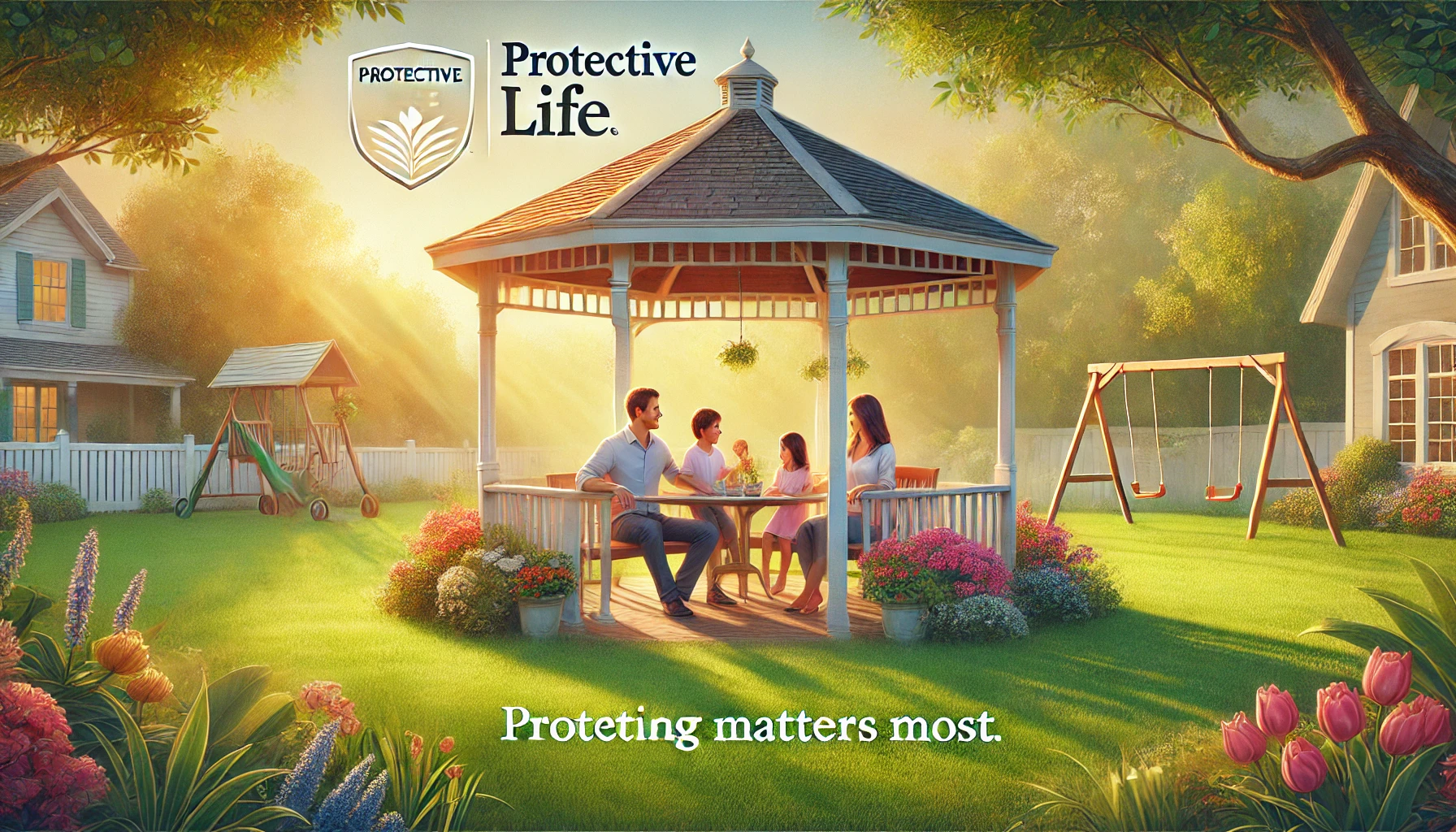 Independent agent reviewing Protective life insurance quote options with a couple