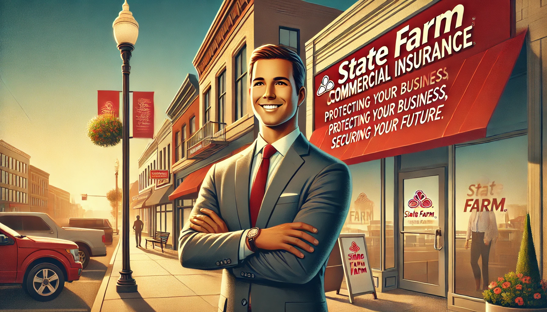 Business owner reviewing commercial insurance quote options with an independent agent