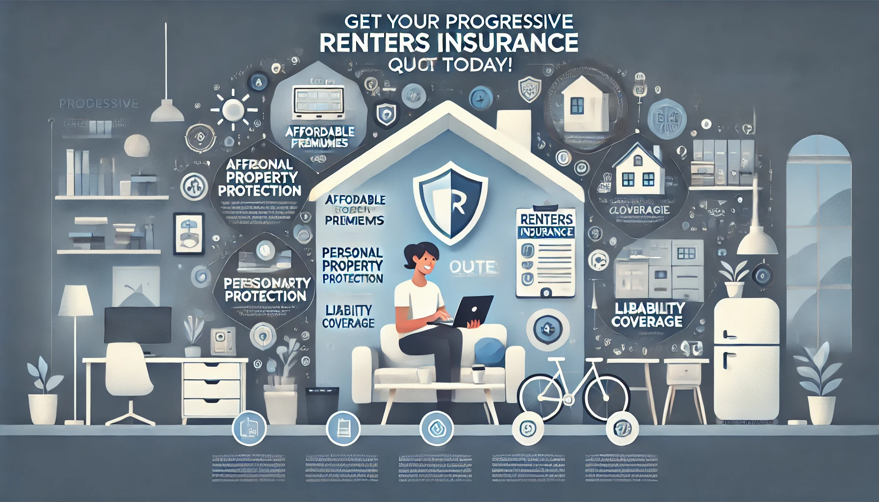 Progressive renters insurance quotes — personal property, liability, and loss of use coverage
