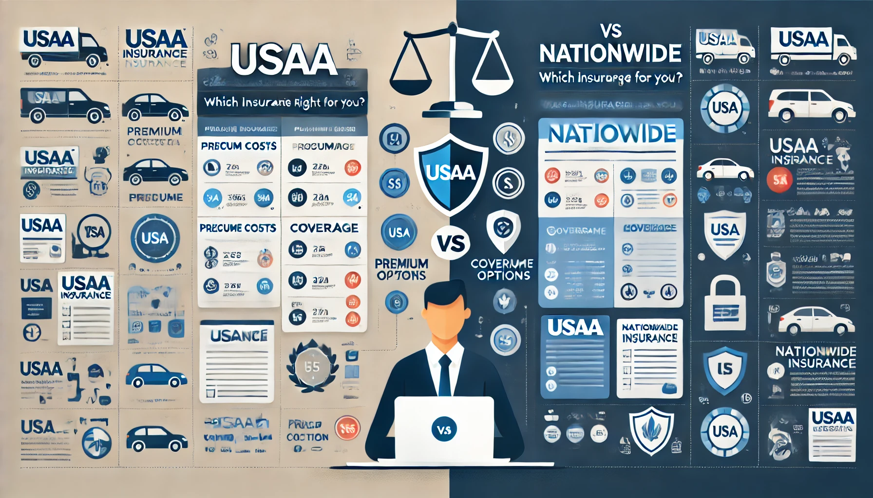 Neutral comparison of USAA and Nationwide insurance options