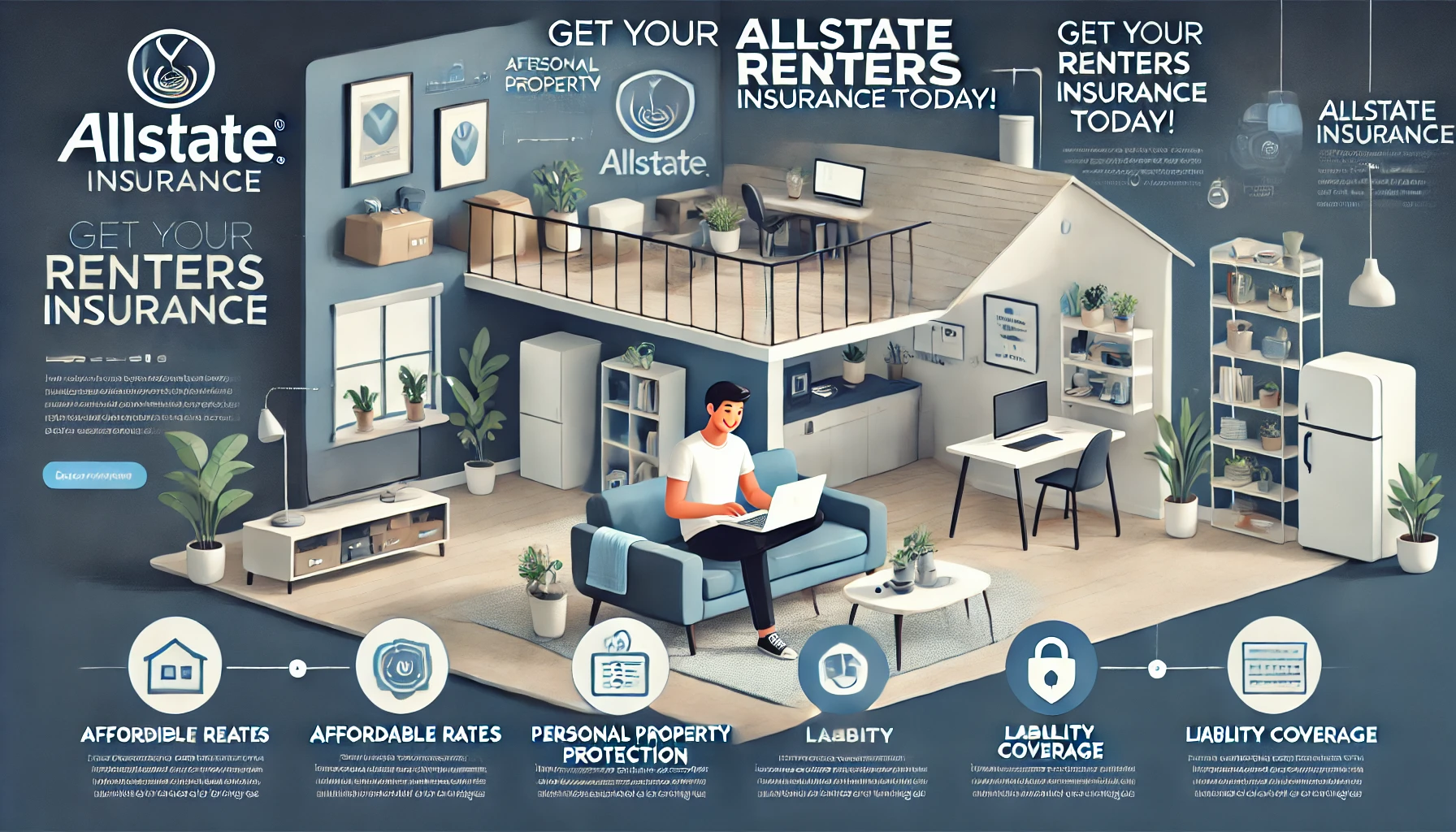 Renter comparing renters insurance alternatives on a laptop with apartment keys and lease paperwork