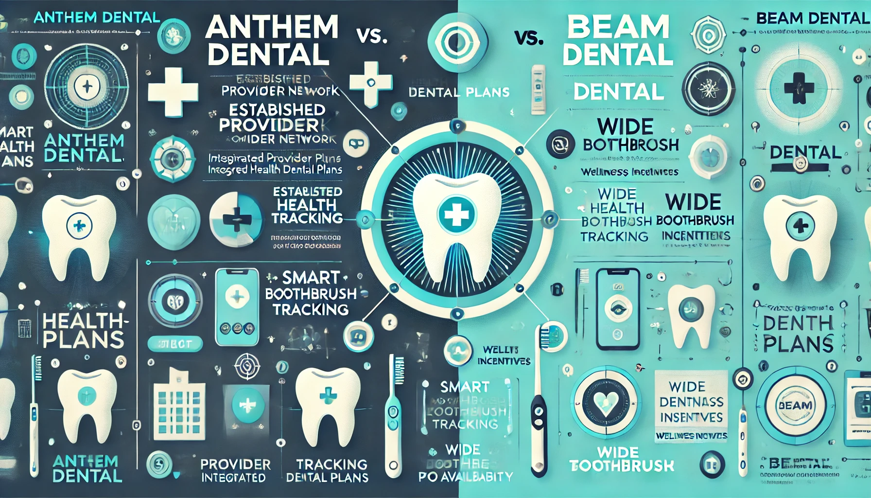 Anthem Dental vs Beam Dental in 2026 with side-by-side comparison of network access, waiting periods, annual maximums, and pricing fit