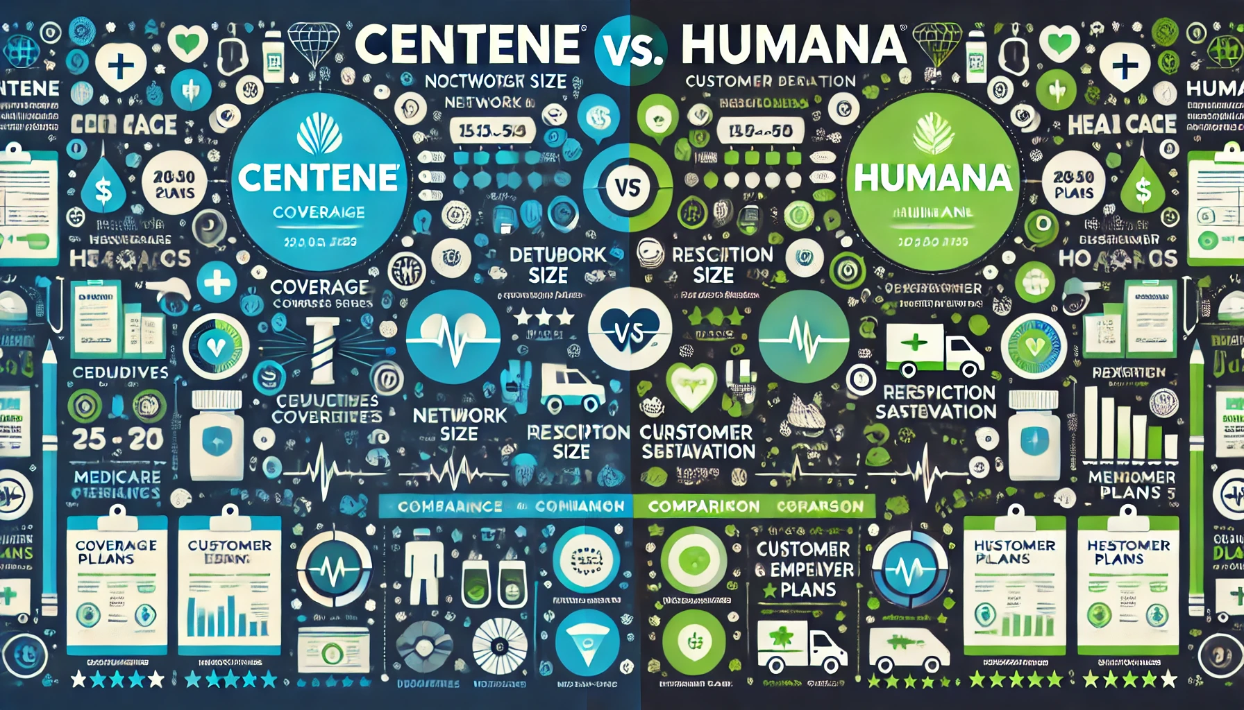 Centene vs Humana comparison for ACA Marketplace and Medicare plan shopping