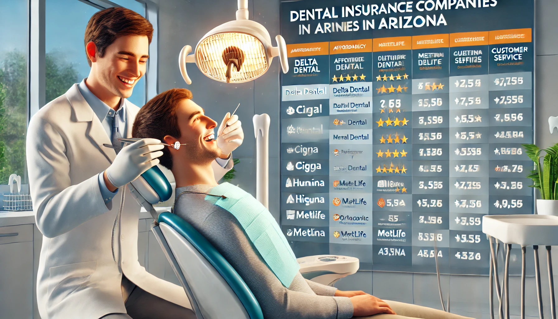 Arizona family comparing dental insurance companies and plan benefits online