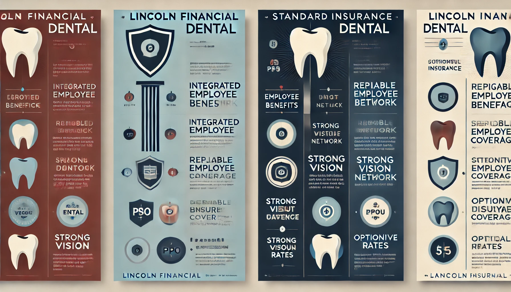 Lincoln Financial Dental vs Standard Insurance Dental comparison for PPO networks, preventive care, major dental work, orthodontia, annual maximums, and dental insurance quotes