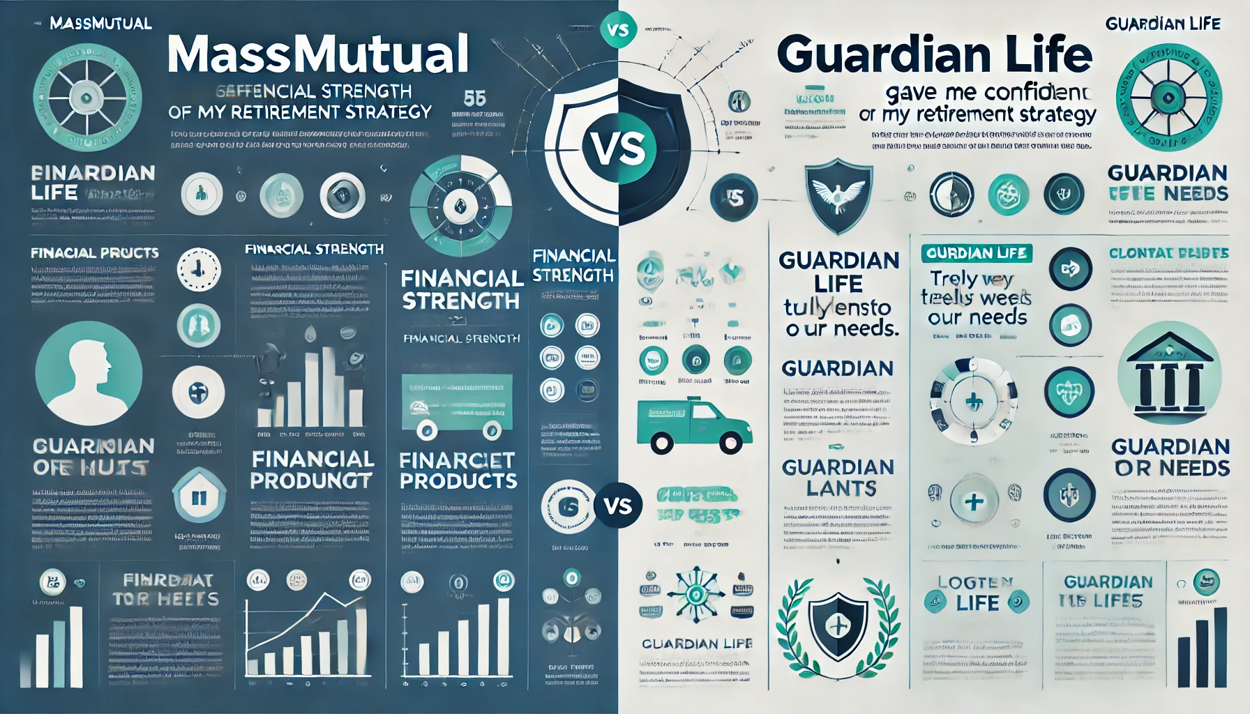 Independent comparison of MassMutual vs Guardian Life insurance options including term and whole life
