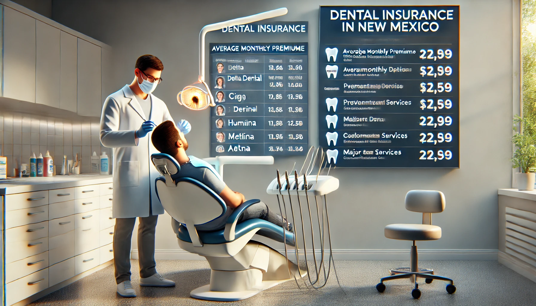 Family in New Mexico reviewing dental insurance options with an independent agent