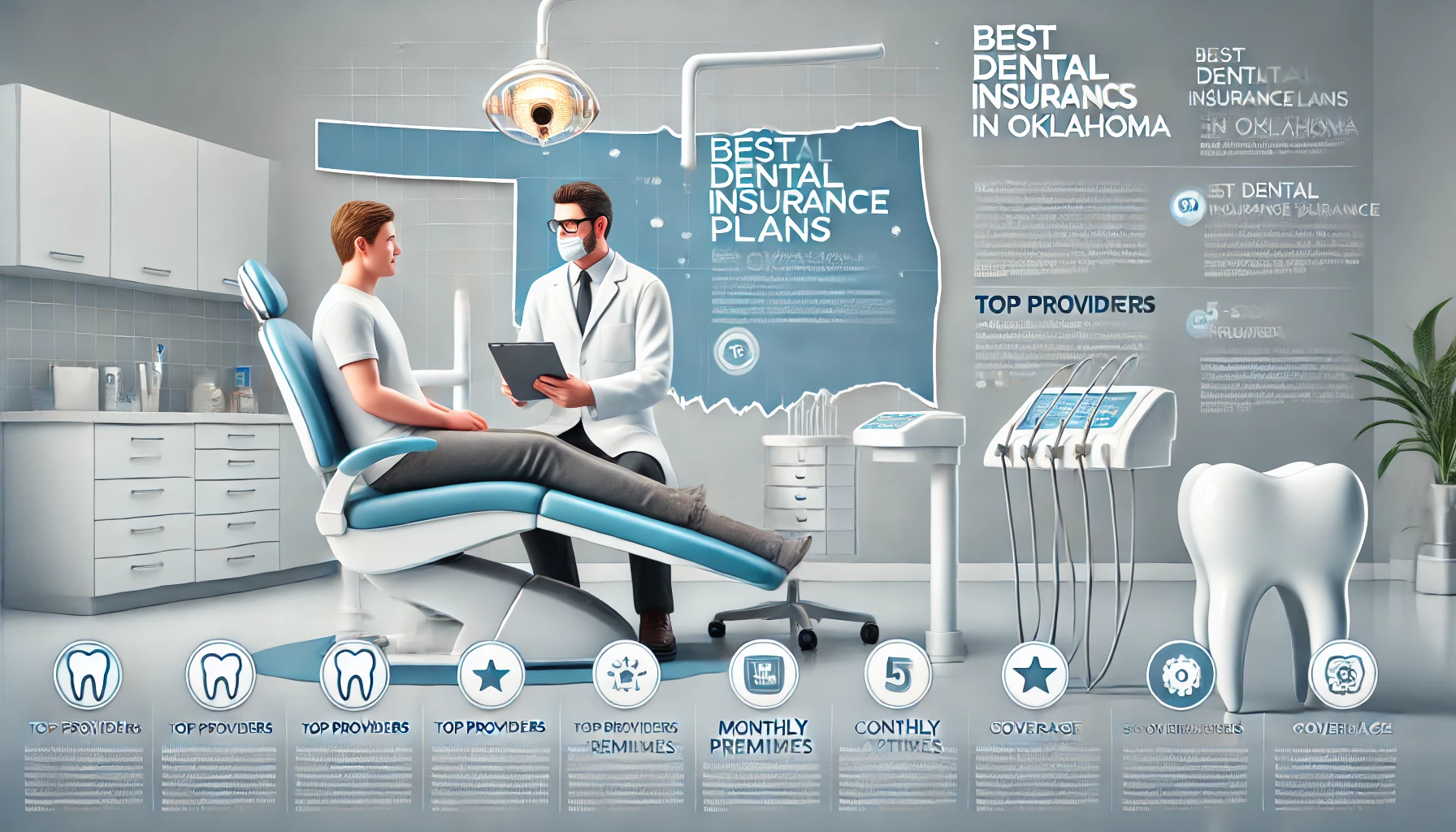 Oklahoma family reviewing dental insurance options at a Tulsa dentist office