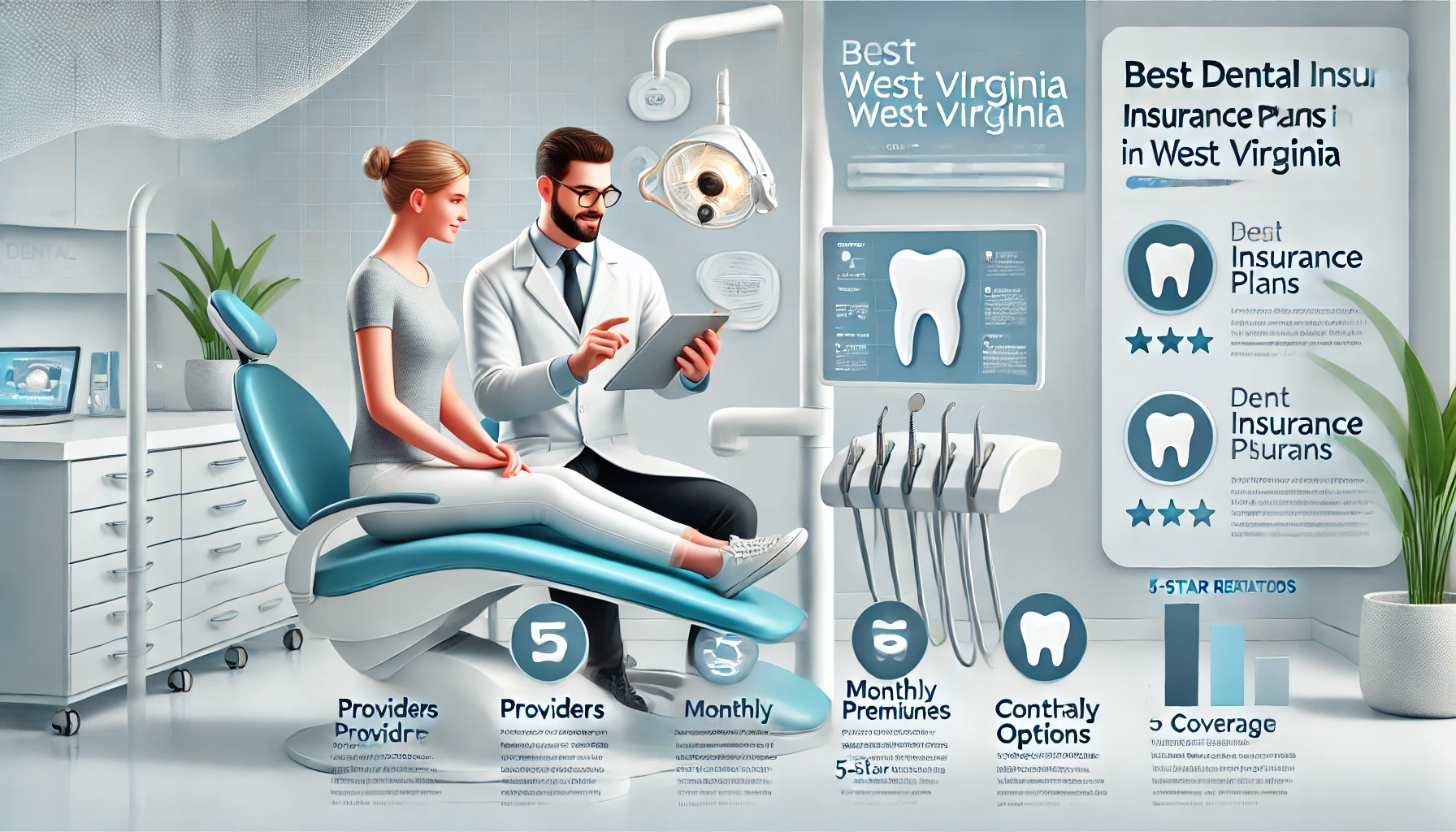 Best dental insurance plans in West Virginia for 2026 with preventive care, basic services, major dental work, provider networks, waiting periods, and annual maximums