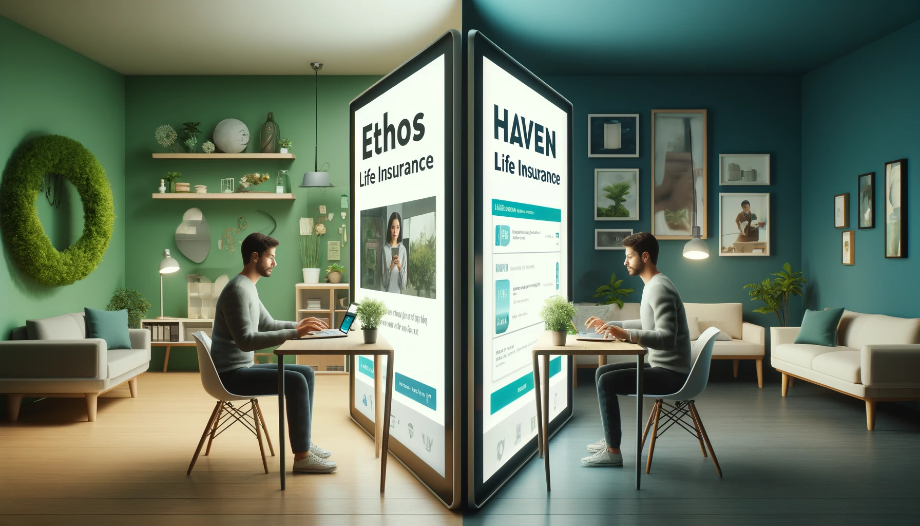 Ethos Life versus Haven Life comparison for online term life insurance shopping