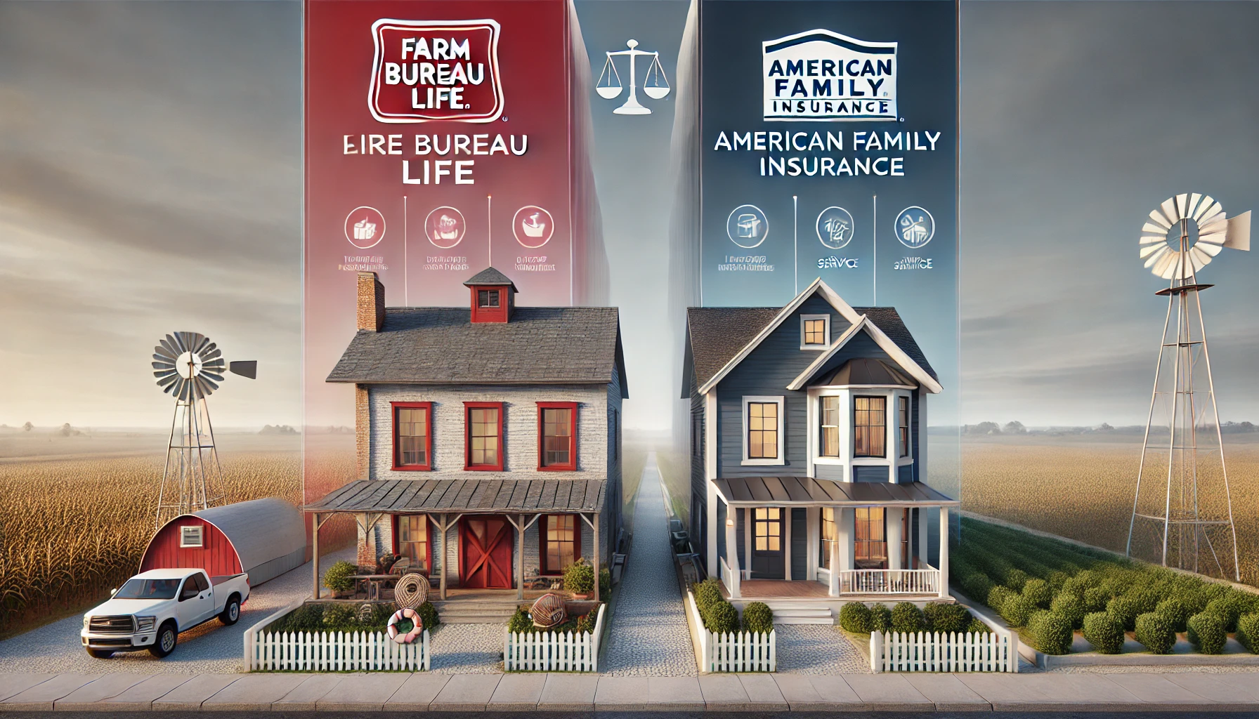 Farm Bureau Life vs American Family Insurance comparison — term, whole, and universal life options