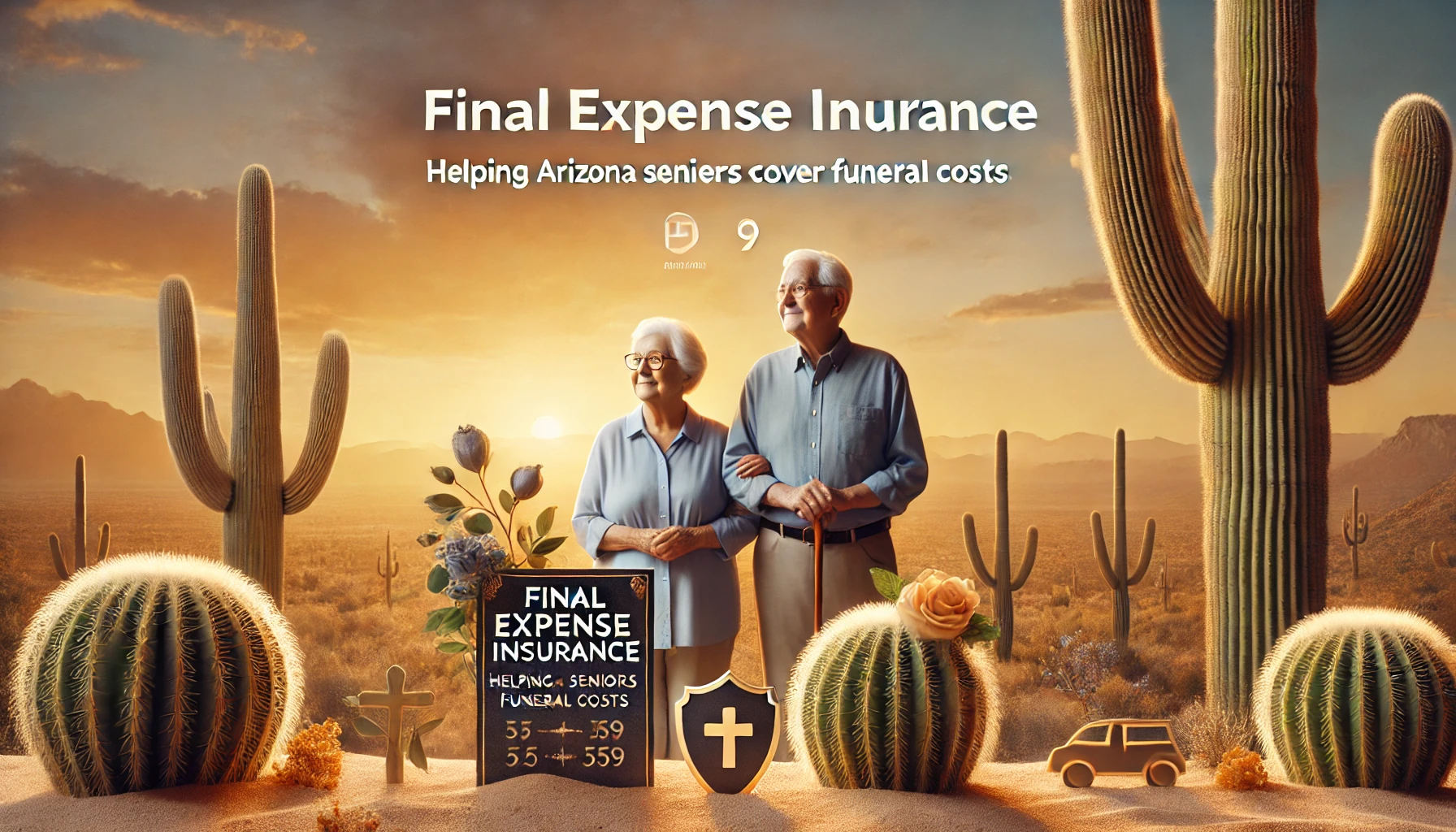Arizona seniors reviewing final expense (burial) insurance options with an independent agent