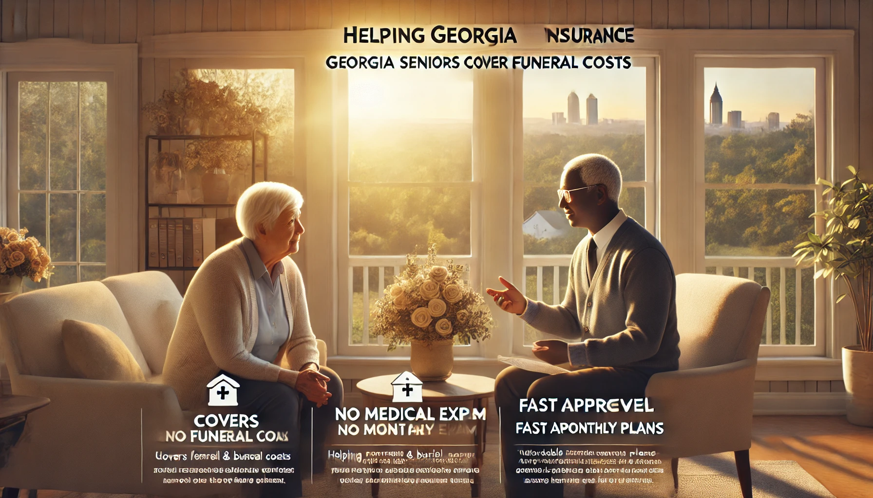 Georgia family reviewing final expense insurance options for funeral and burial costs