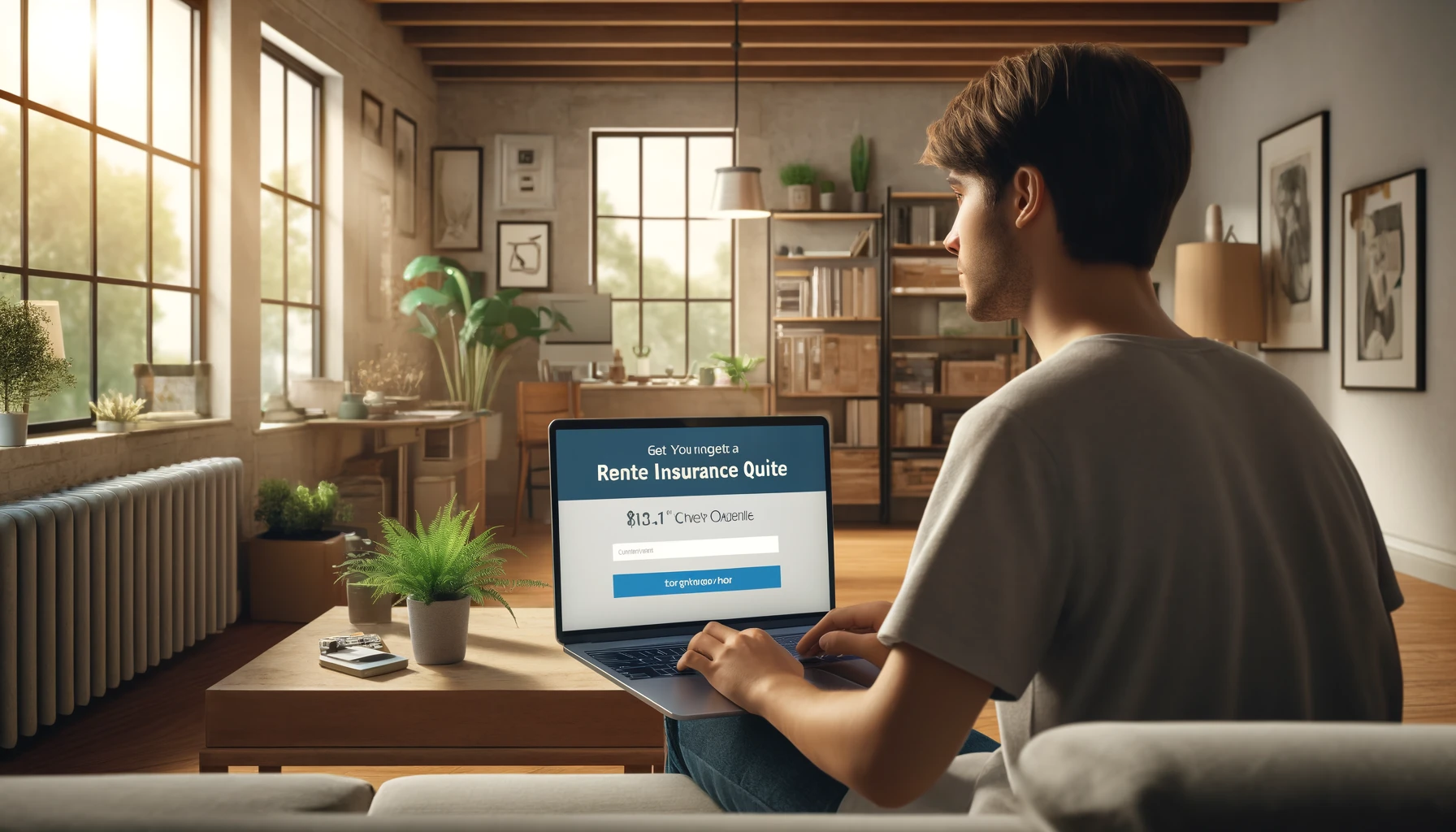 Independent agent comparing MetLife renters insurance quote alternatives on a laptop