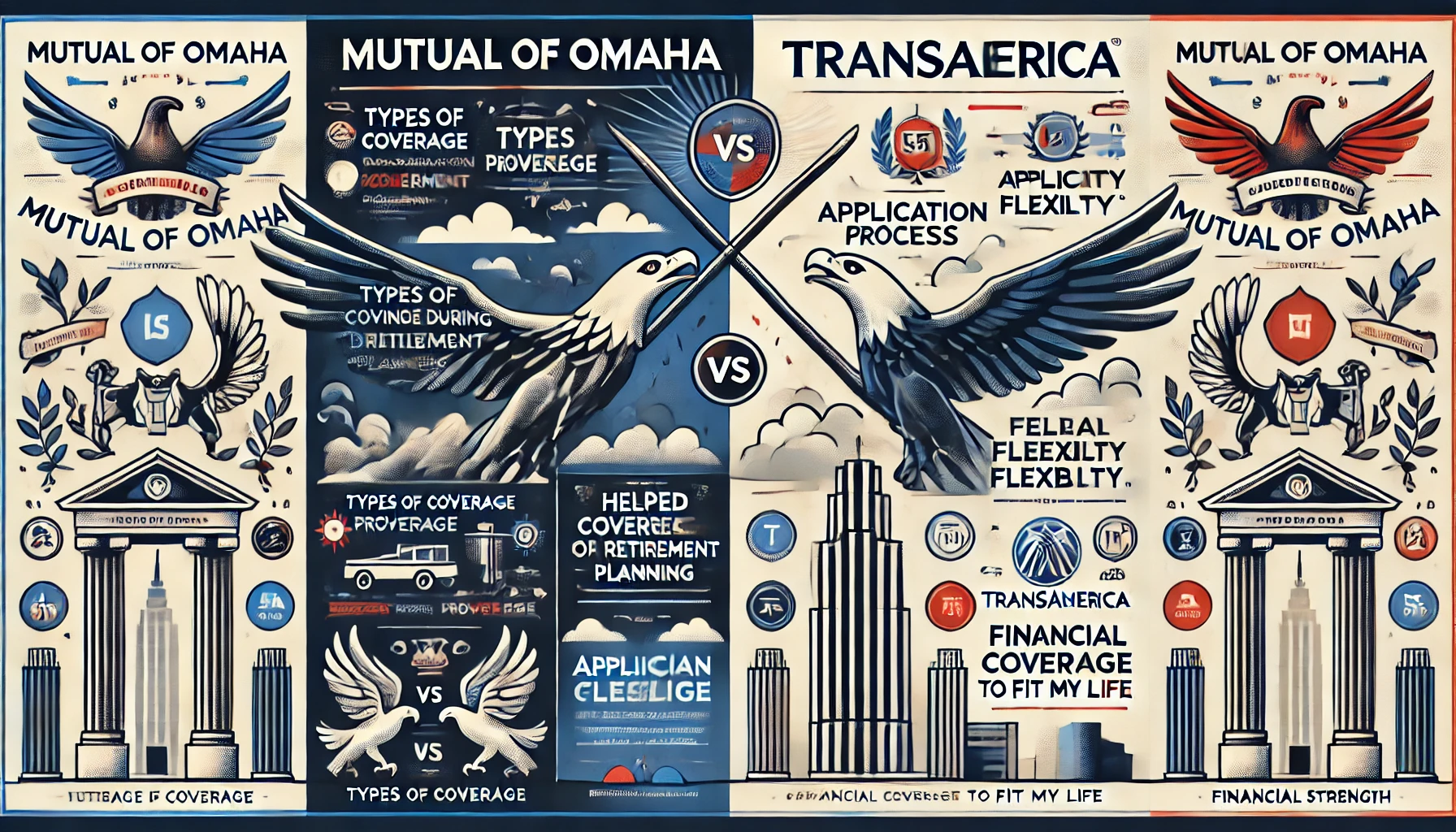 Mutual of Omaha vs Transamerica life insurance comparison for term, whole life, and final expense coverage