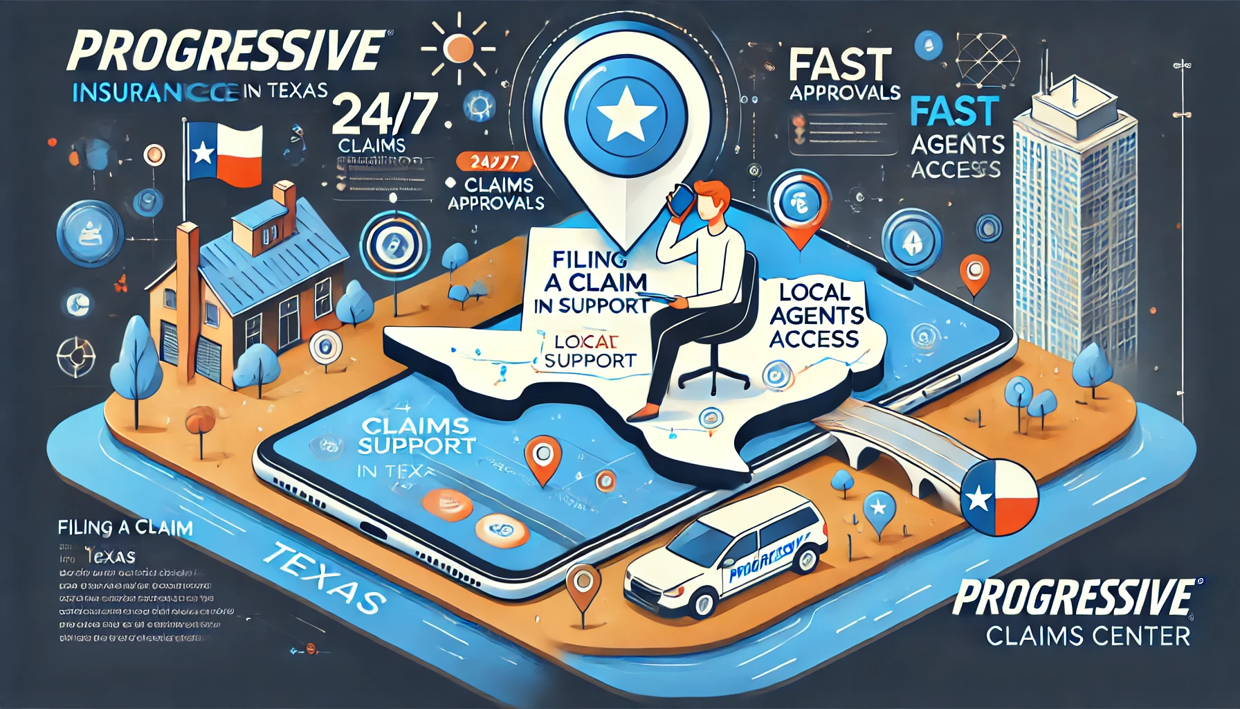 Texas Progressive insurance claims guide for auto and property losses