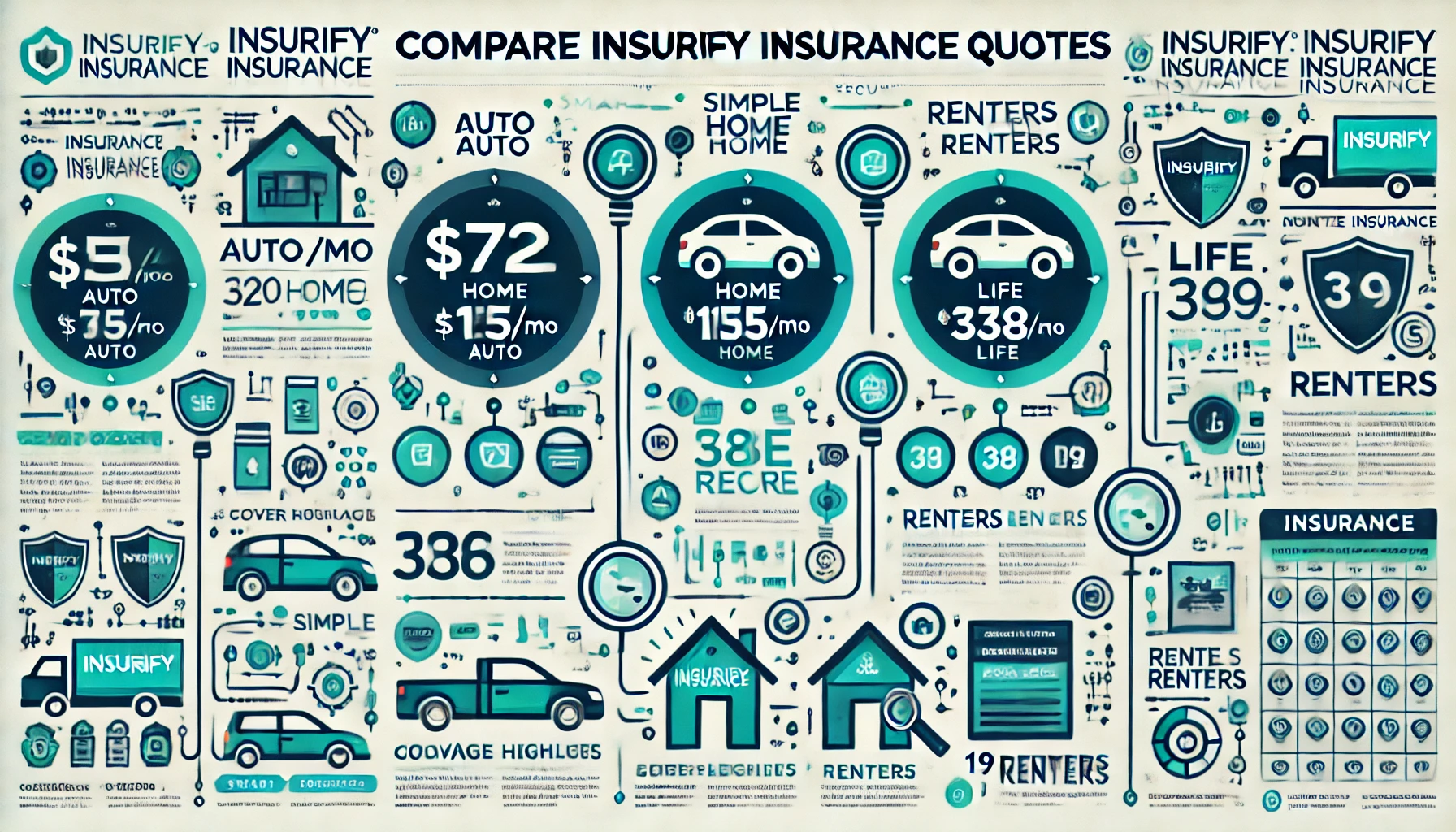 Comparing Insurify quote estimates with an independent insurance agent side by side