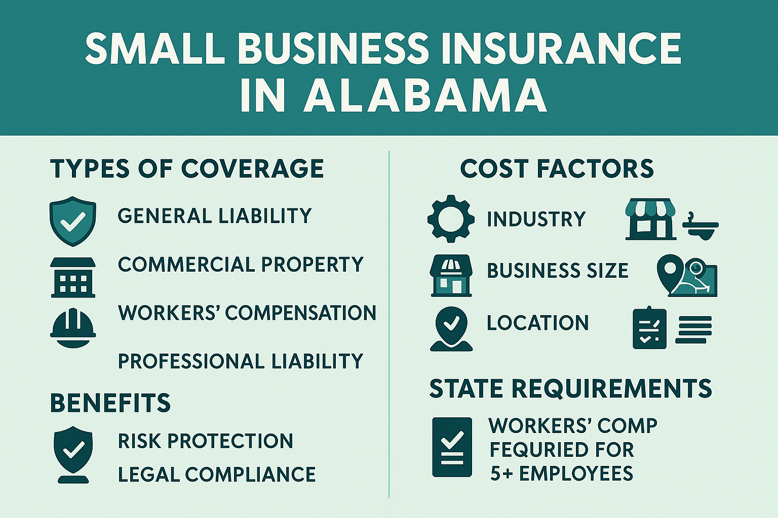 Alabama small business owner reviewing insurance options with an independent agent
