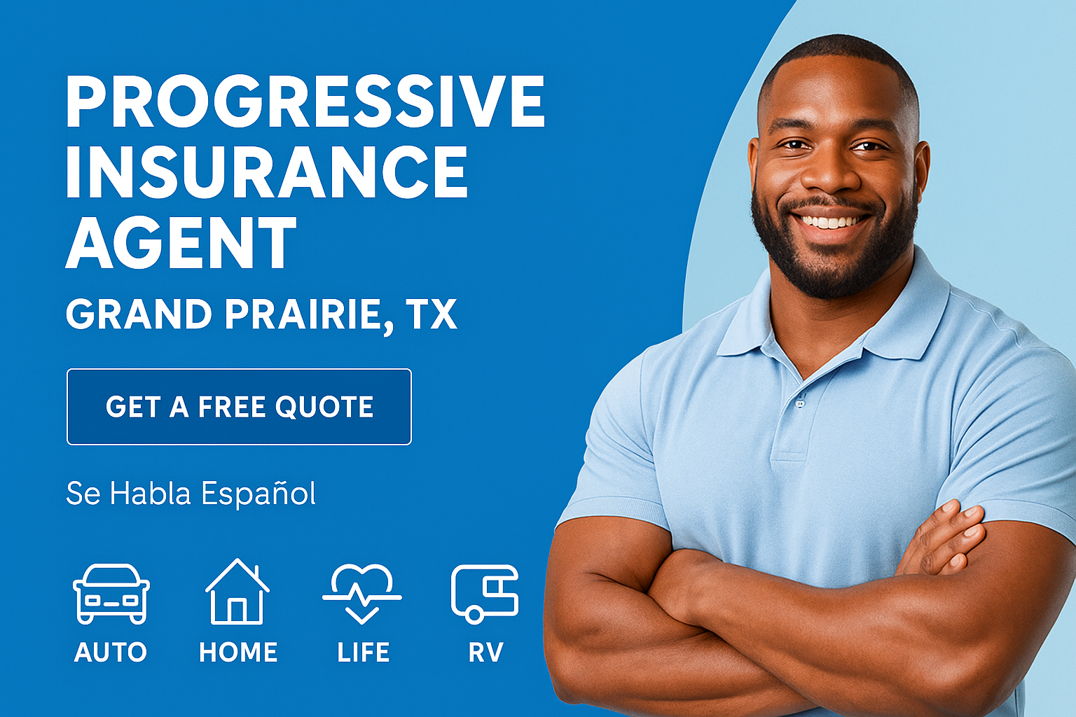 Family in Grand Prairie Texas comparing Progressive auto and home insurance options with a local agent