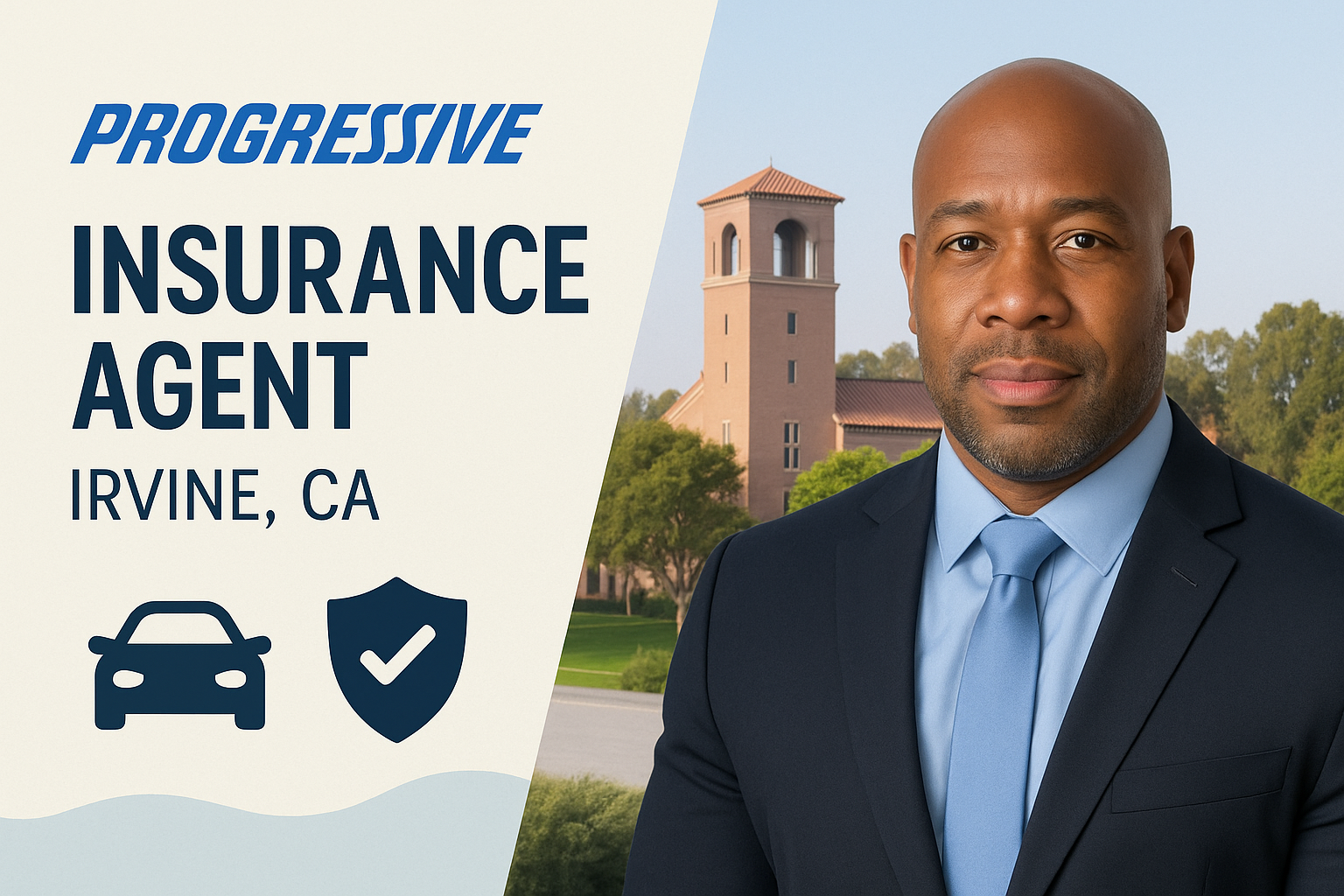 Progressive insurance agent in Irvine California helping compare auto, home, motorcycle, and business coverage