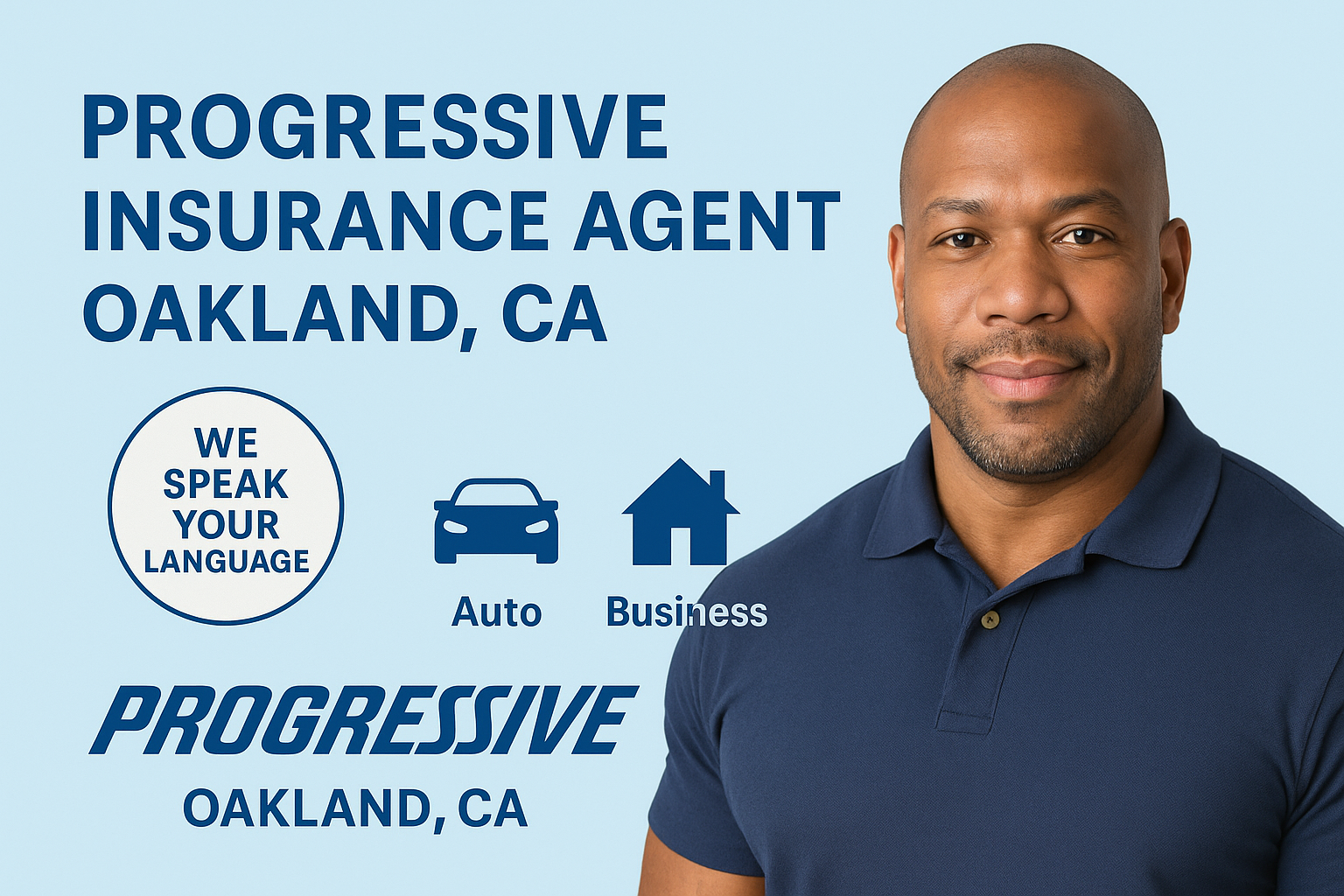 Progressive insurance agent in Oakland CA comparing auto, motorcycle, boat and renters coverage