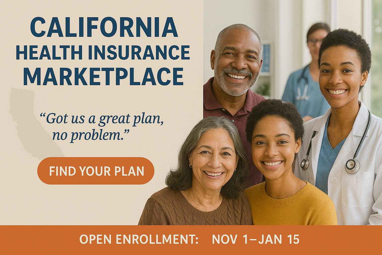 California family comparing 2026 Marketplace health insurance plans, provider networks, and subsidy options online