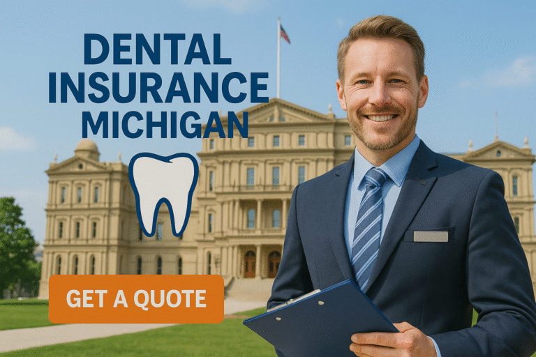 Michigan family comparing dental insurance plans with an independent agent