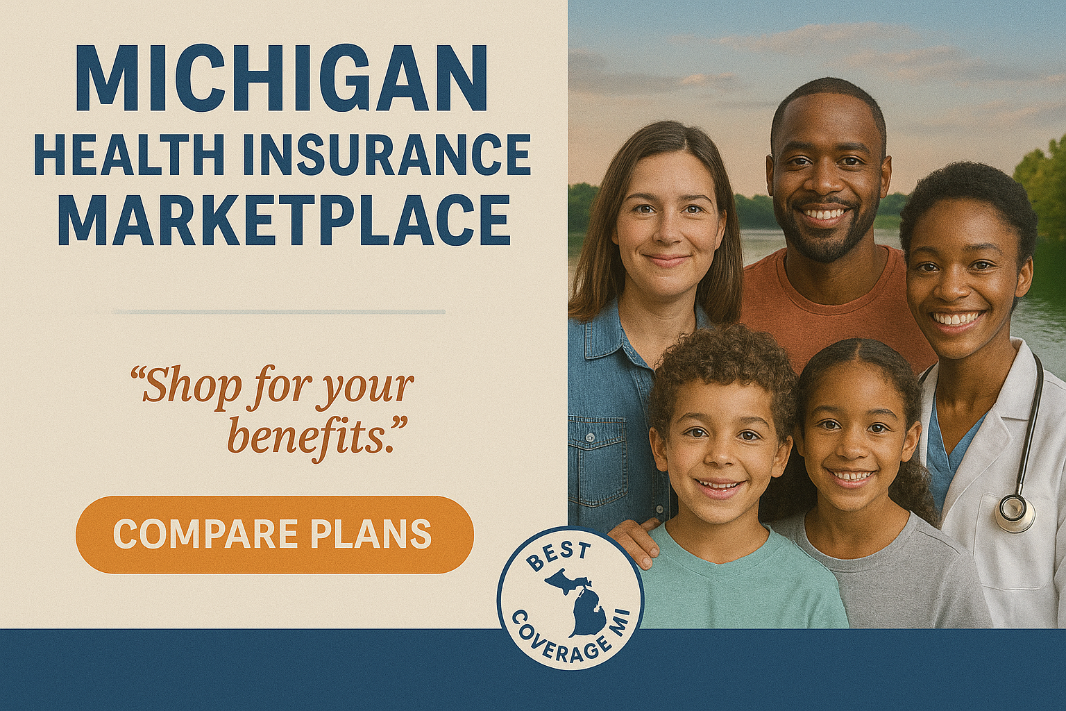 Michigan family comparing 2026 Marketplace plan options online