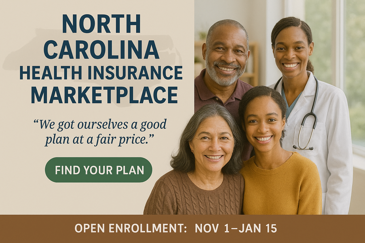 North Carolina family comparing 2026 Marketplace plan options online