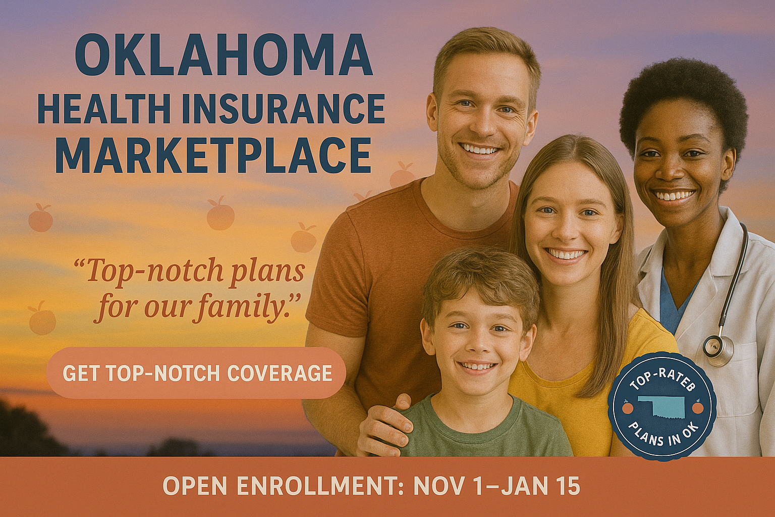 Oklahoma family comparing 2026 Marketplace plan options online