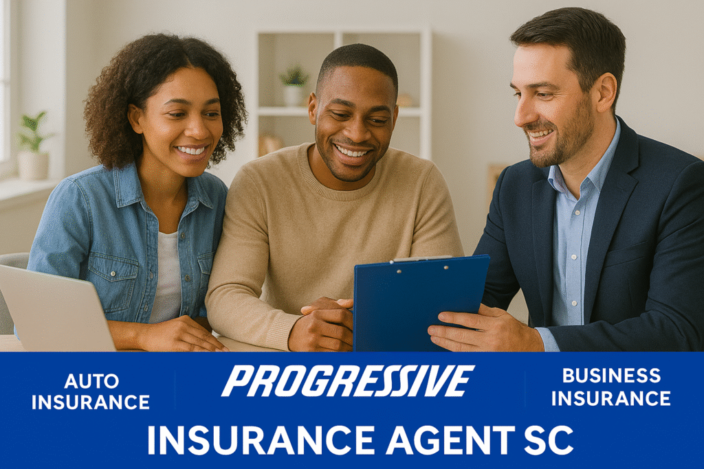 Progressive insurance agent in South Carolina for auto, motorcycle, boat, RV and commercial auto quotes