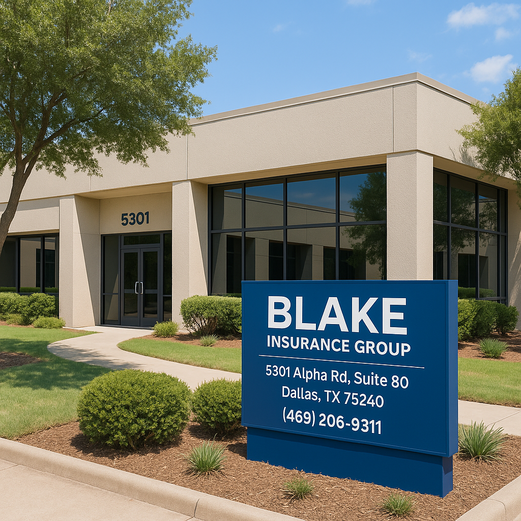 Blake Insurance Group Dallas insurance agency serving auto, home, life, Medicare, and business insurance