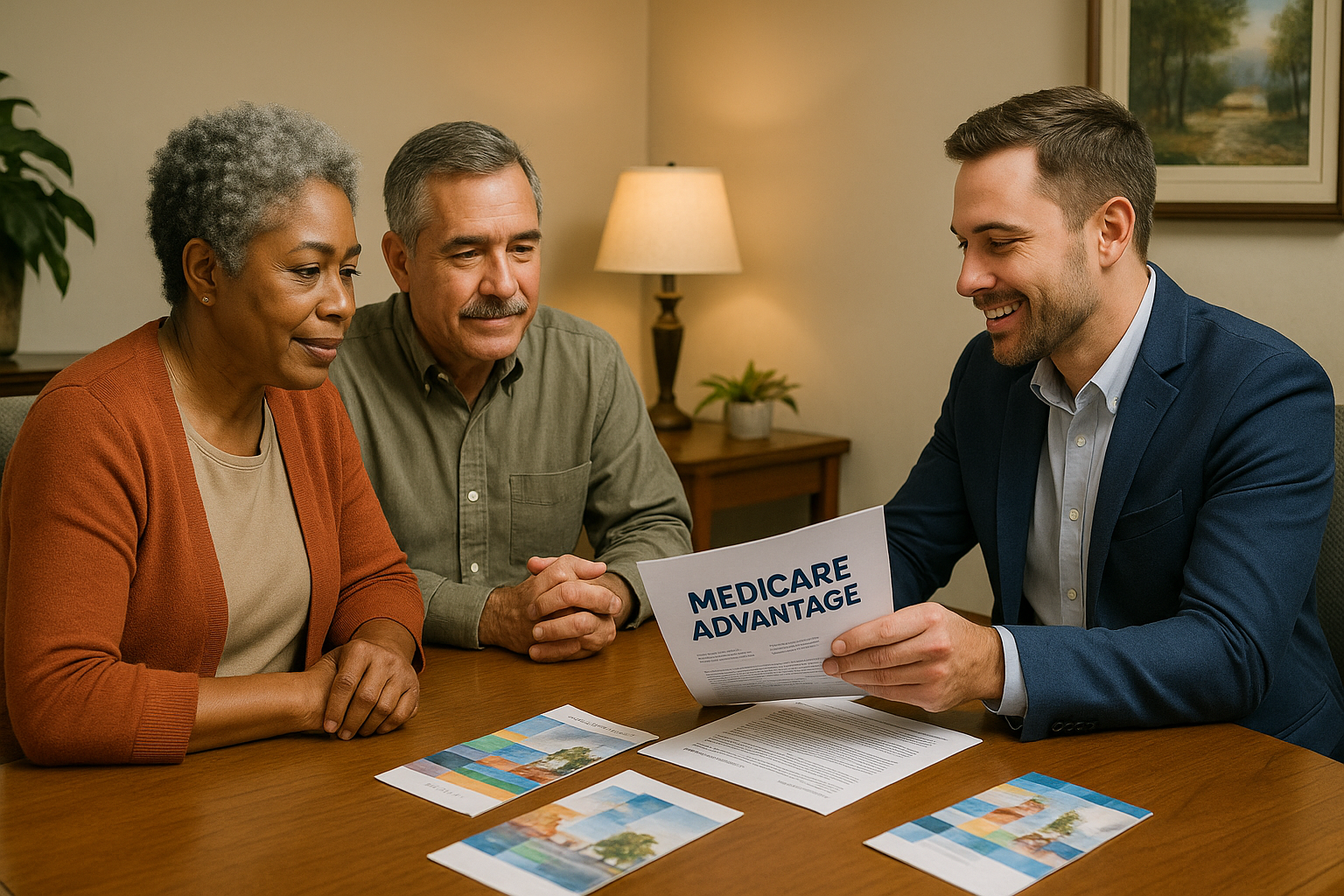South Carolina Medicare agent reviewing 2026 Medicare Advantage, Medigap and Part D options with a couple