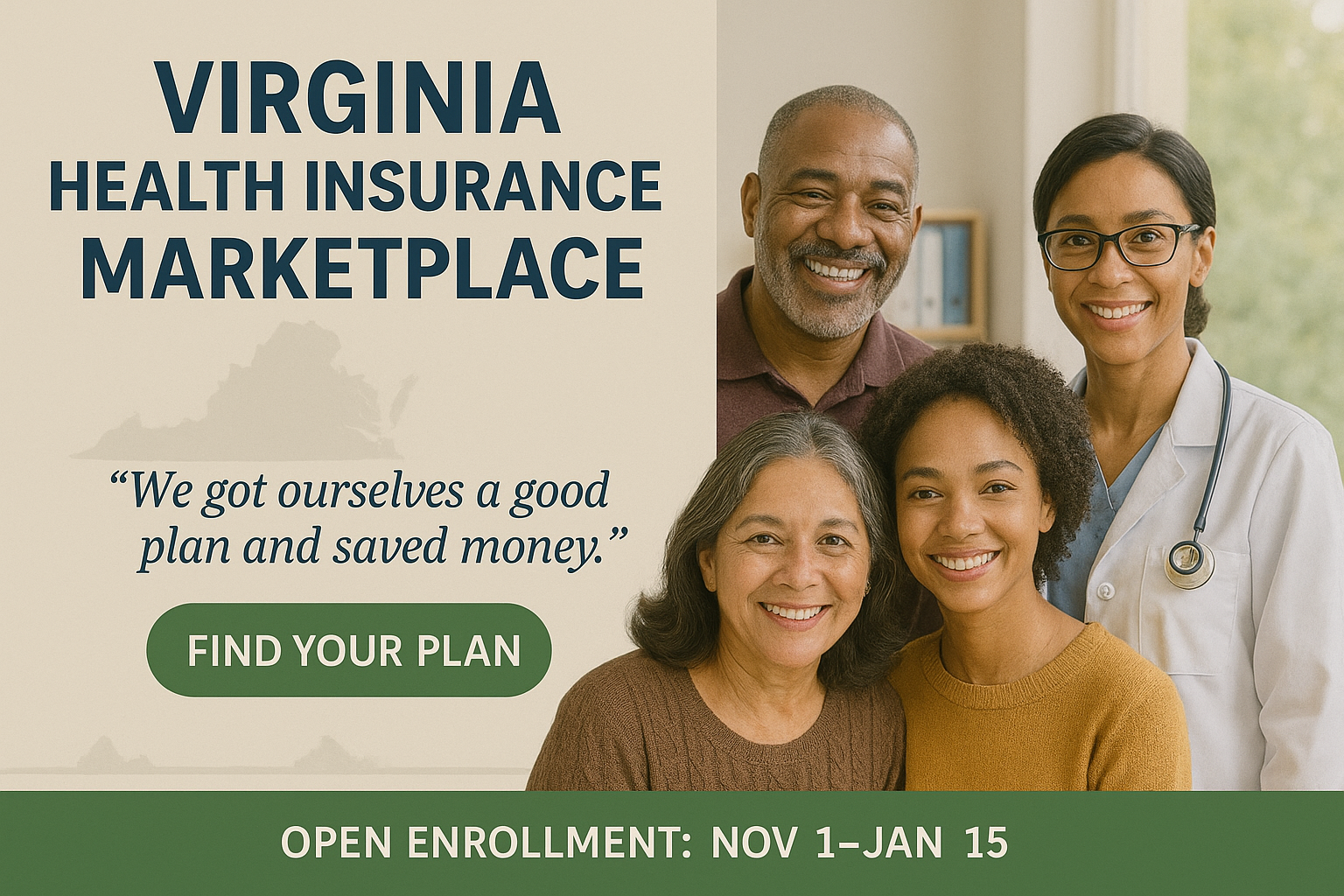 Virginia family comparing 2026 Marketplace plan options online