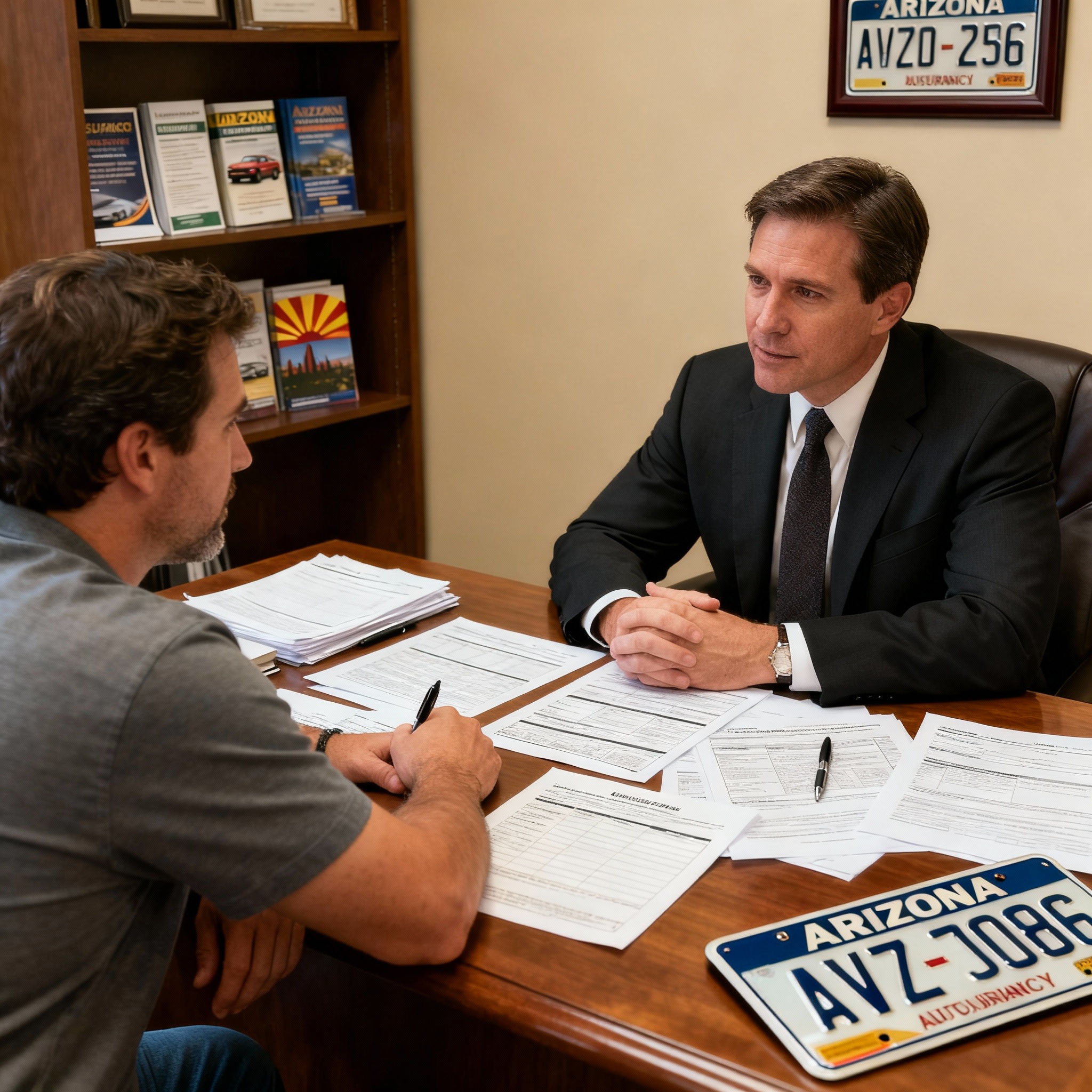Auto-Owners insurance agent in Arizona helping customers compare auto, home and umbrella bundle options
